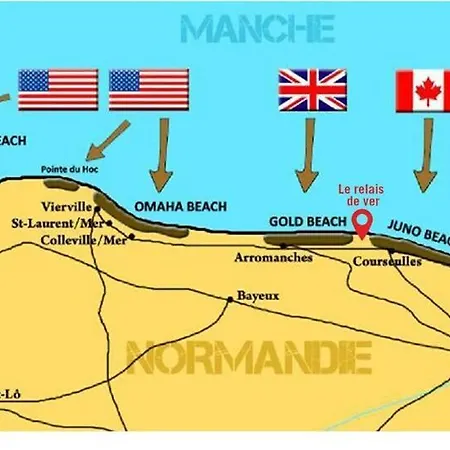 Сasa de vacaciones Maison Confortable Plages Du Débarquement En Normandie